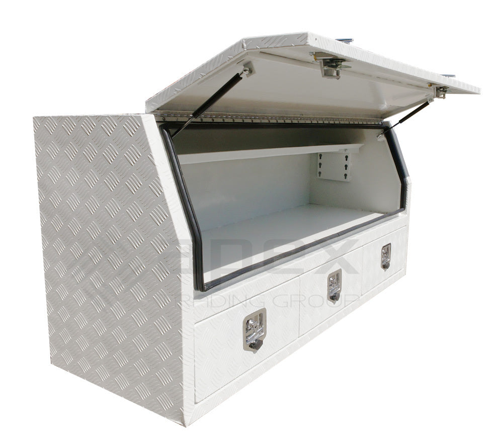 Aluminium Powder Coat Toolbox with Drawers 1768HDCPW