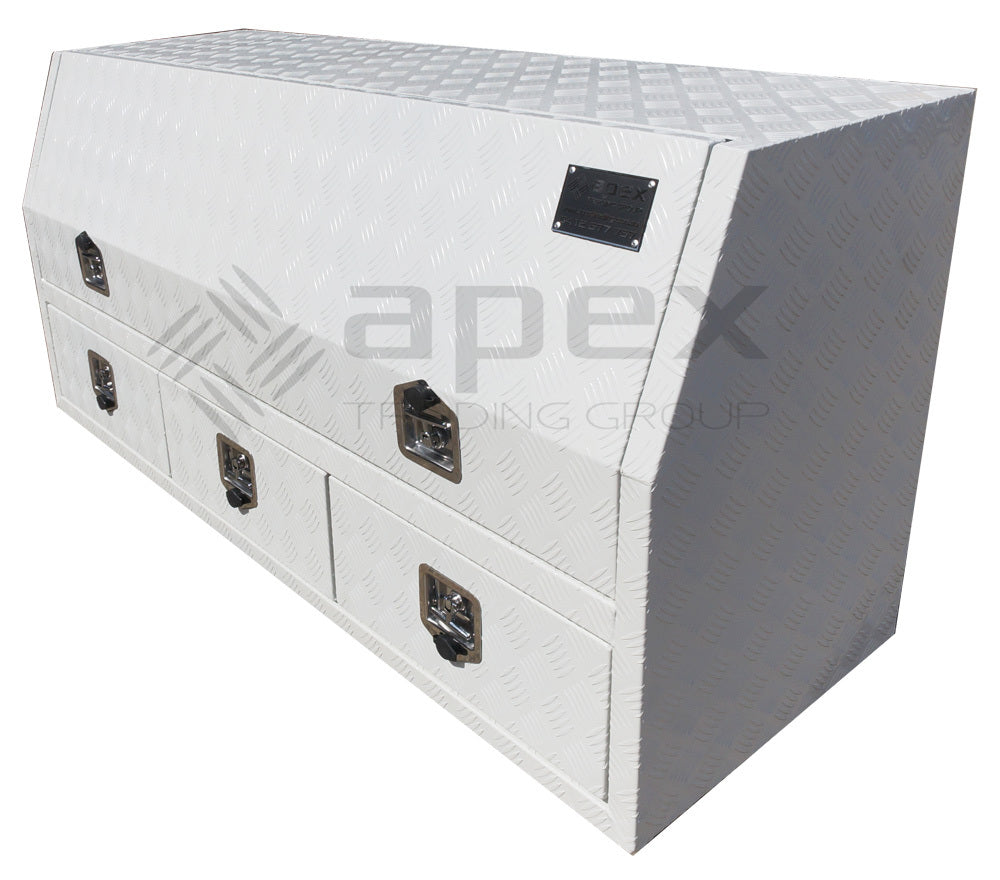 Aluminium Powder Coat Toolbox with Drawers 1768HDCPW