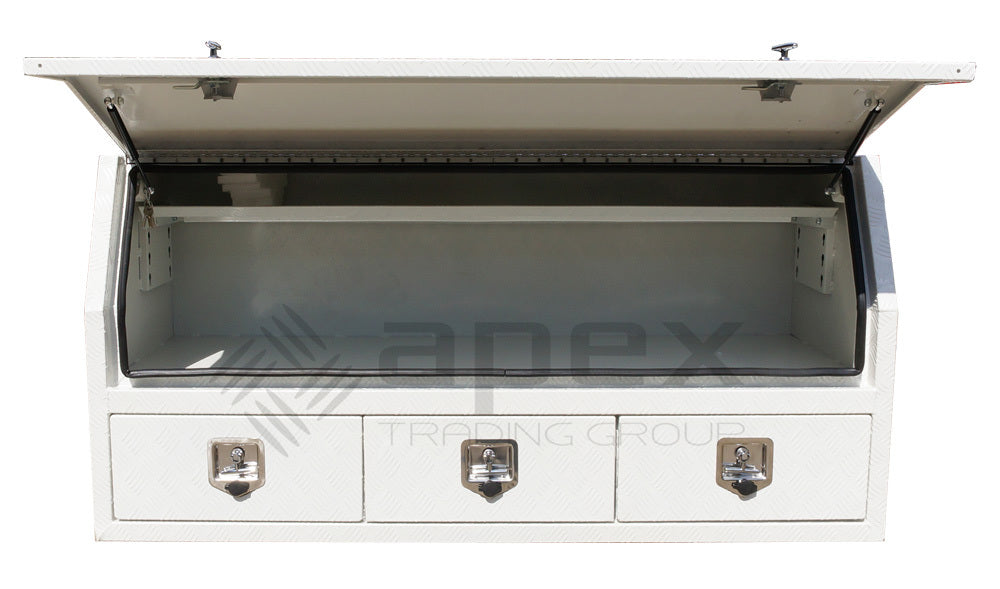 Aluminium Powder Coat Toolbox with Drawers 1768HDCPW