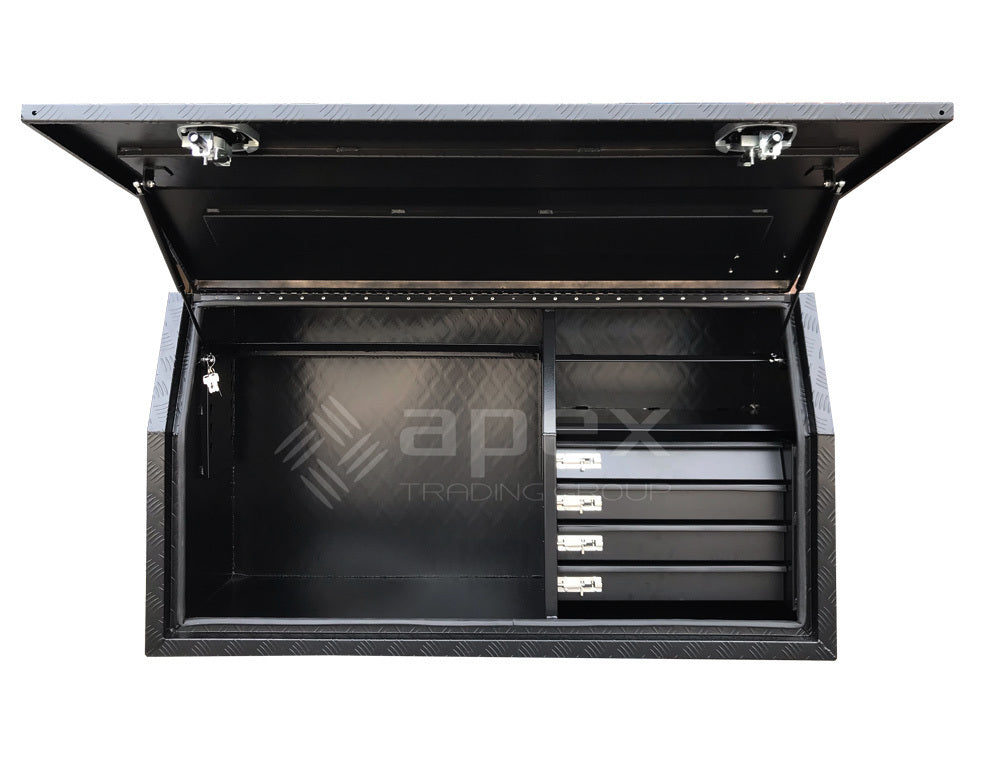 Aluminium Powder Coat Toolbox with Drawers 1868FDCPBL