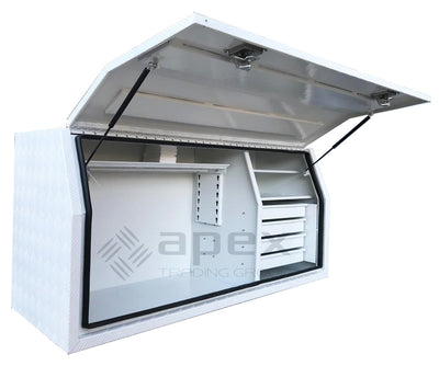 Aluminium Powder Coat Toolbox with Drawers 1868FDCPWL