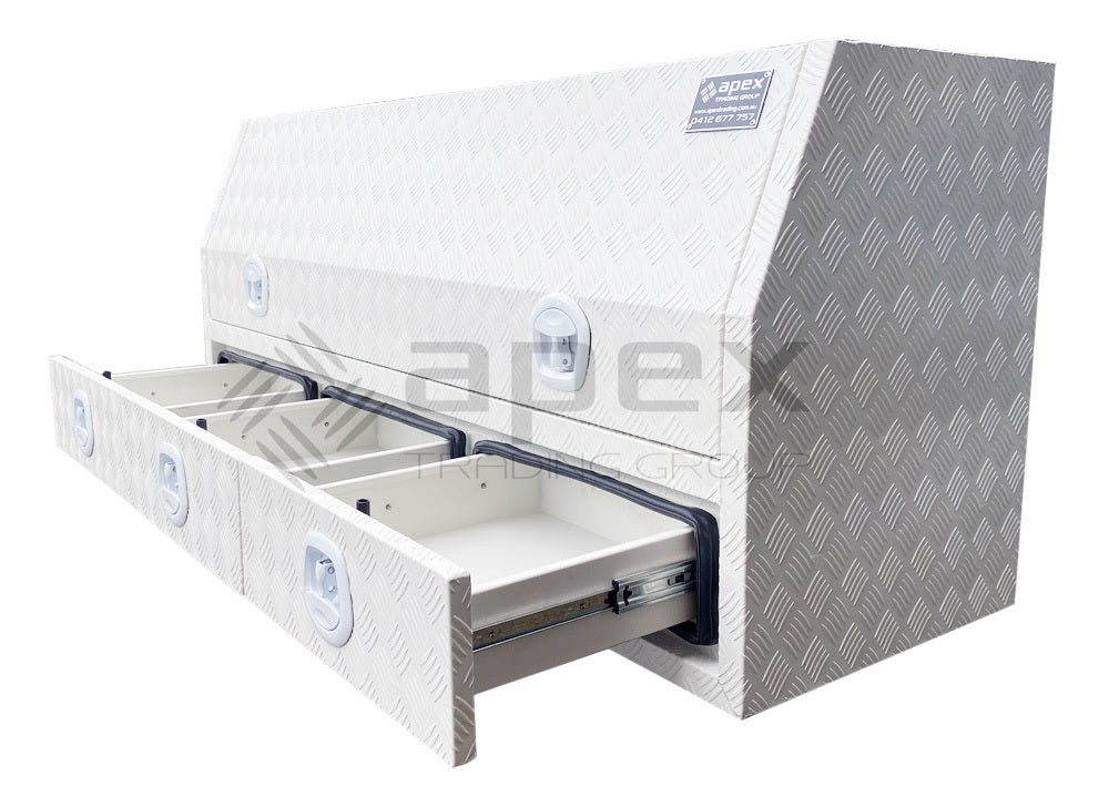 Aluminium Powder Coat Toolbox with Drawers 1868HDCPWL