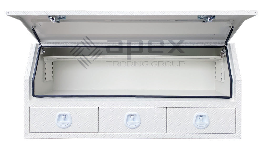 Aluminium Powder Coat Toolbox with Drawers 1868HDCPWL