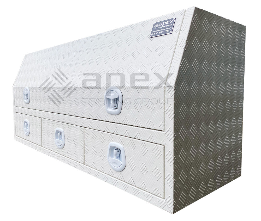 Aluminium Powder Coat Toolbox with Drawers 1868HDCPWL