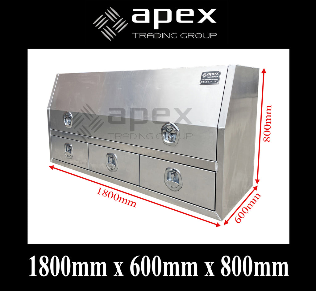 Aluminium Toolbox with External Drawers 1868HDFPL
