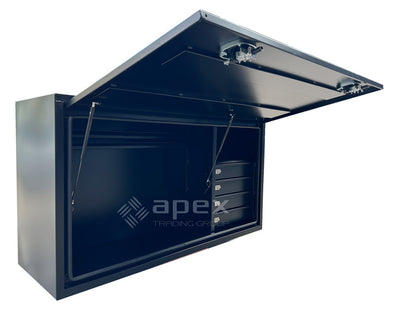 Aluminium Full Lid Toolbox with Drawers 20126FDFPBL