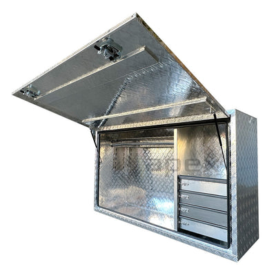 Aluminium Full Lid Toolbox with Drawers 20126FDL