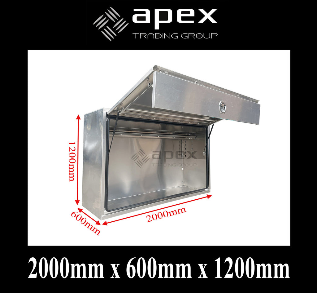 Aluminium Full Lid Flat Plate Truck Toolbox 20126FP-F
