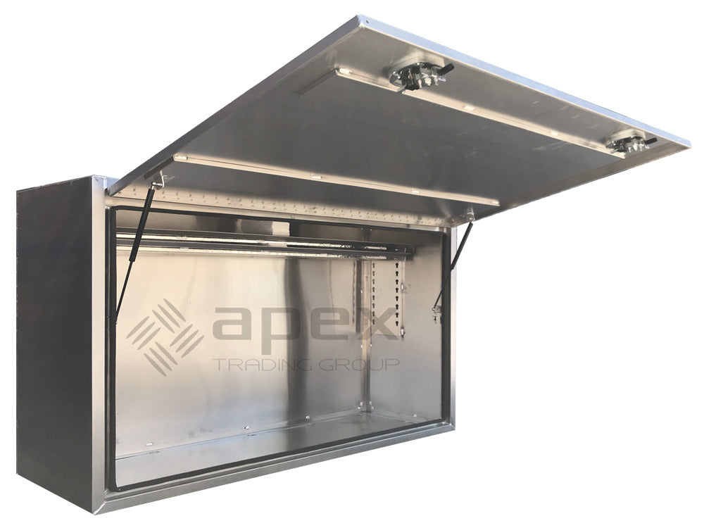 Aluminium Full Lid Flat Plate Truck Toolbox 20126FPL