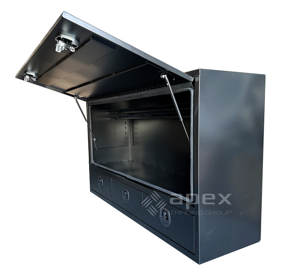 Aluminium Truck Toolbox with Drawers 20126HDFPBL