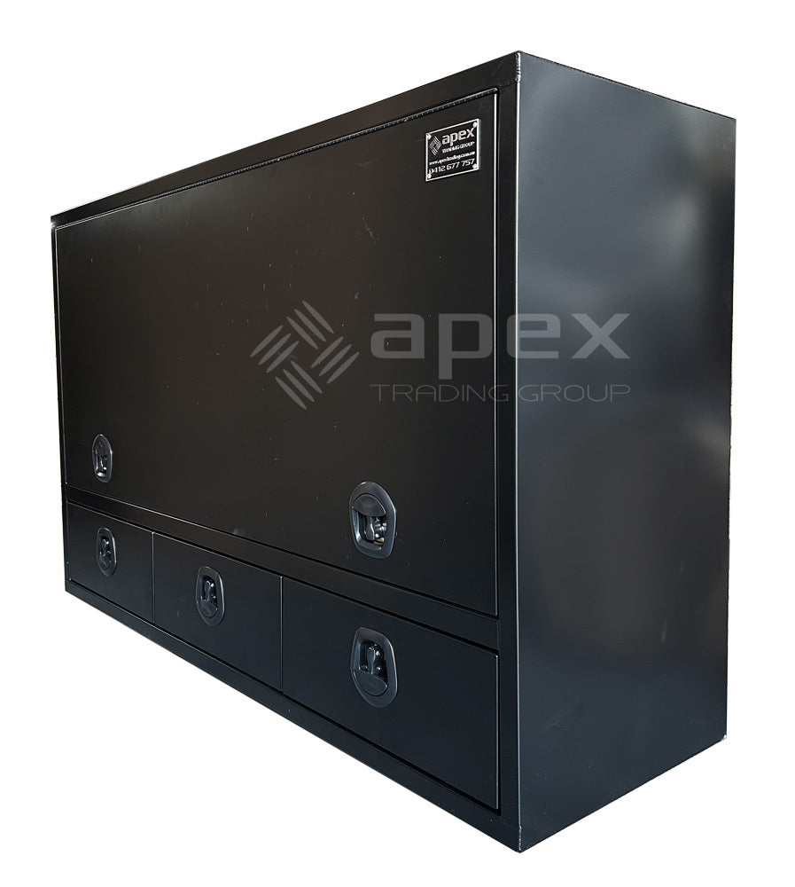 Aluminium Truck Toolbox with Drawers 20126HDFPBL