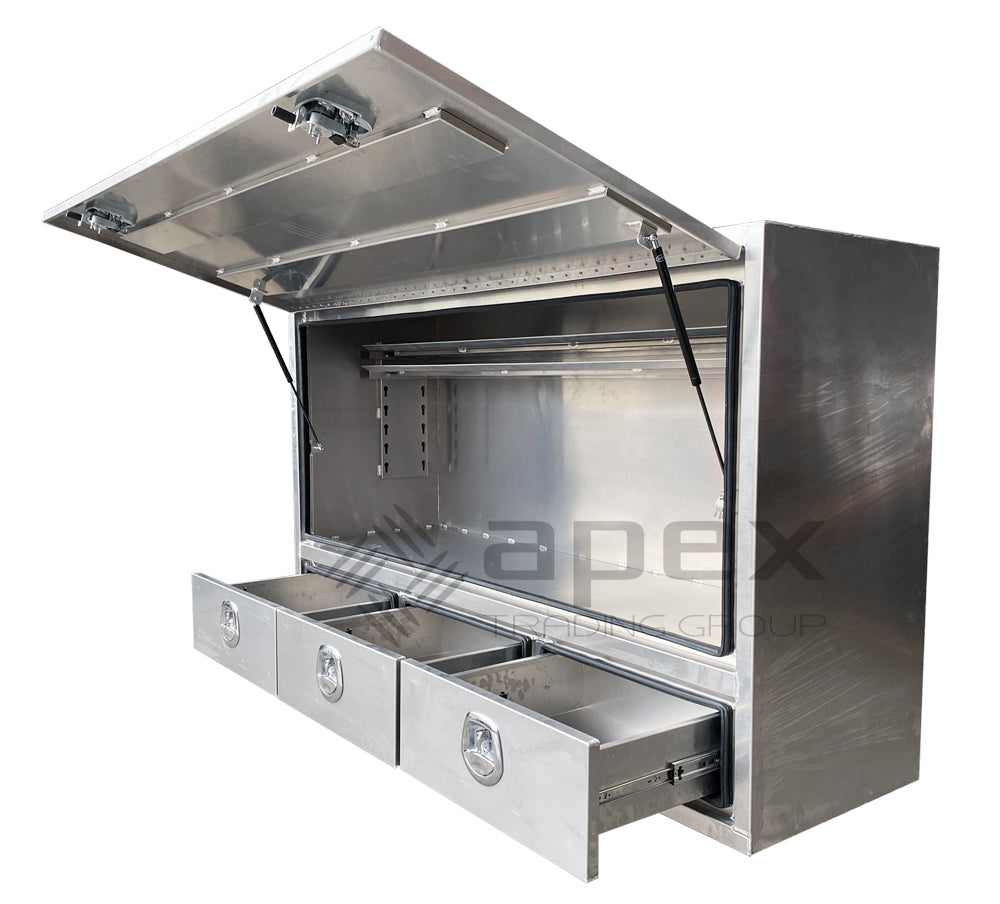 Aluminium Truck Toolbox with Drawers 20126HDFPL