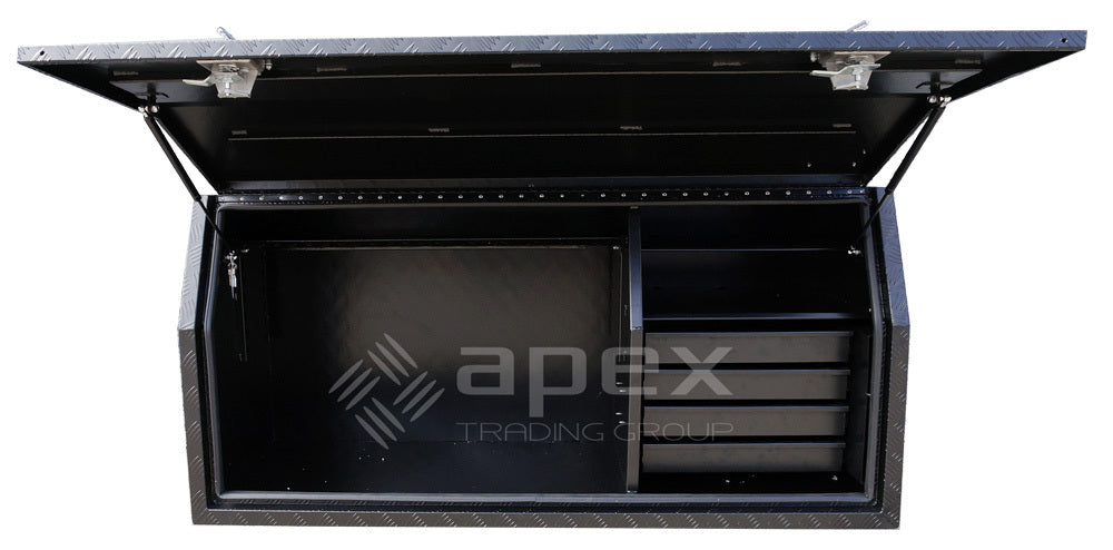 Aluminium Powder Coat Toolbox with Drawers 2068FDCPBL