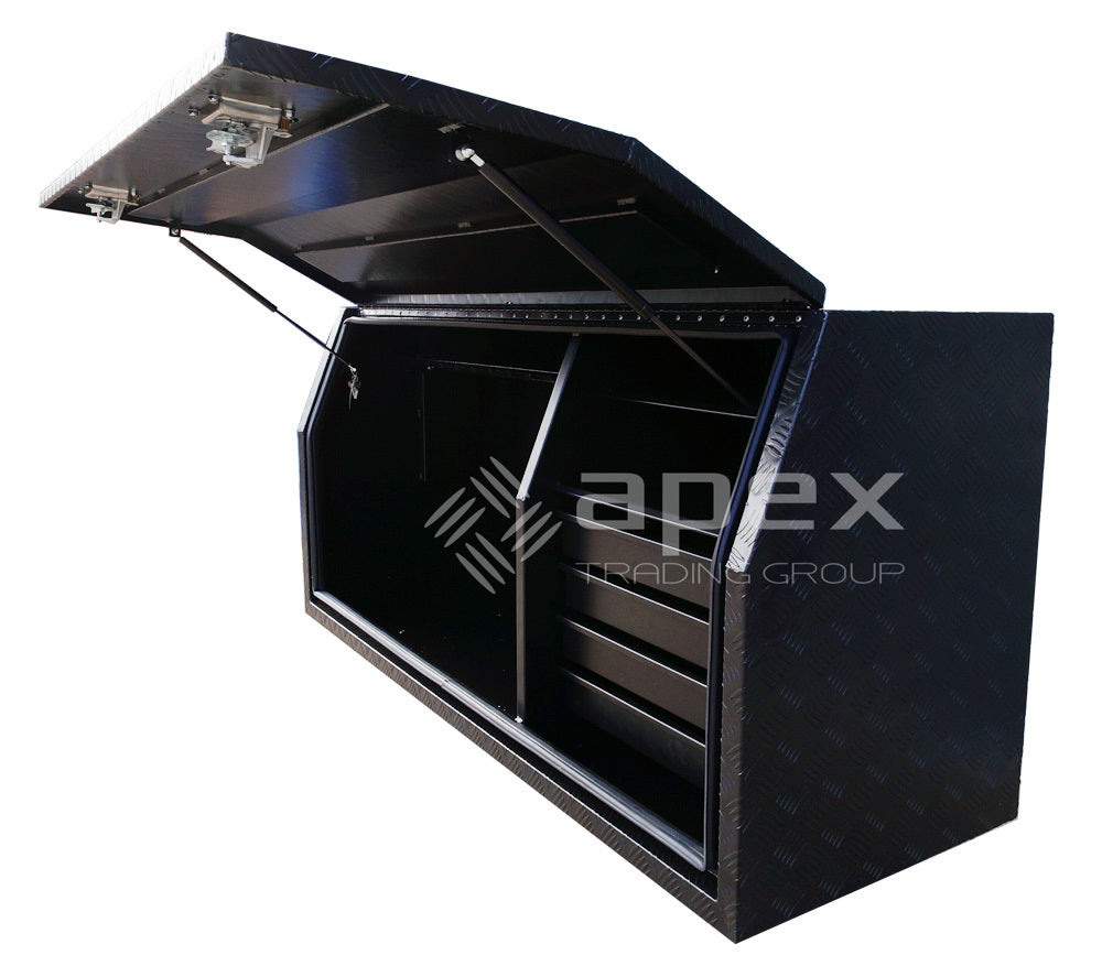 Aluminium Powder Coat Toolbox with Drawers 2068FDCPBL