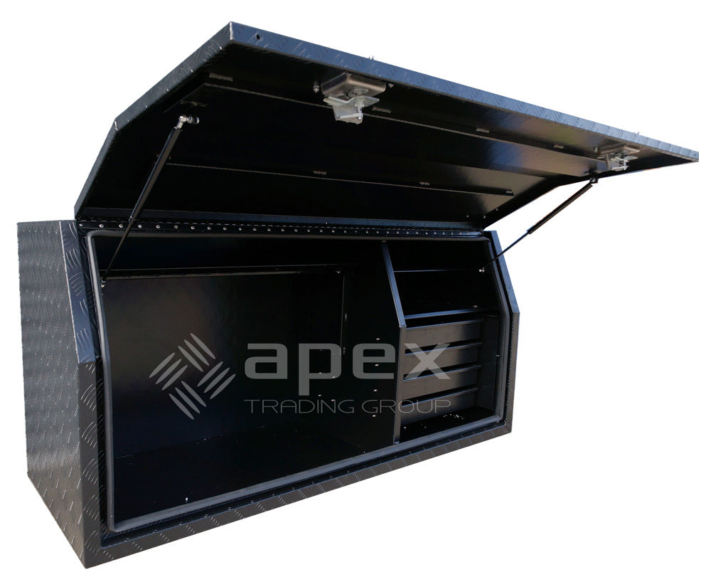 Aluminium Powder Coat Toolbox with Drawers 2068FDCPBL