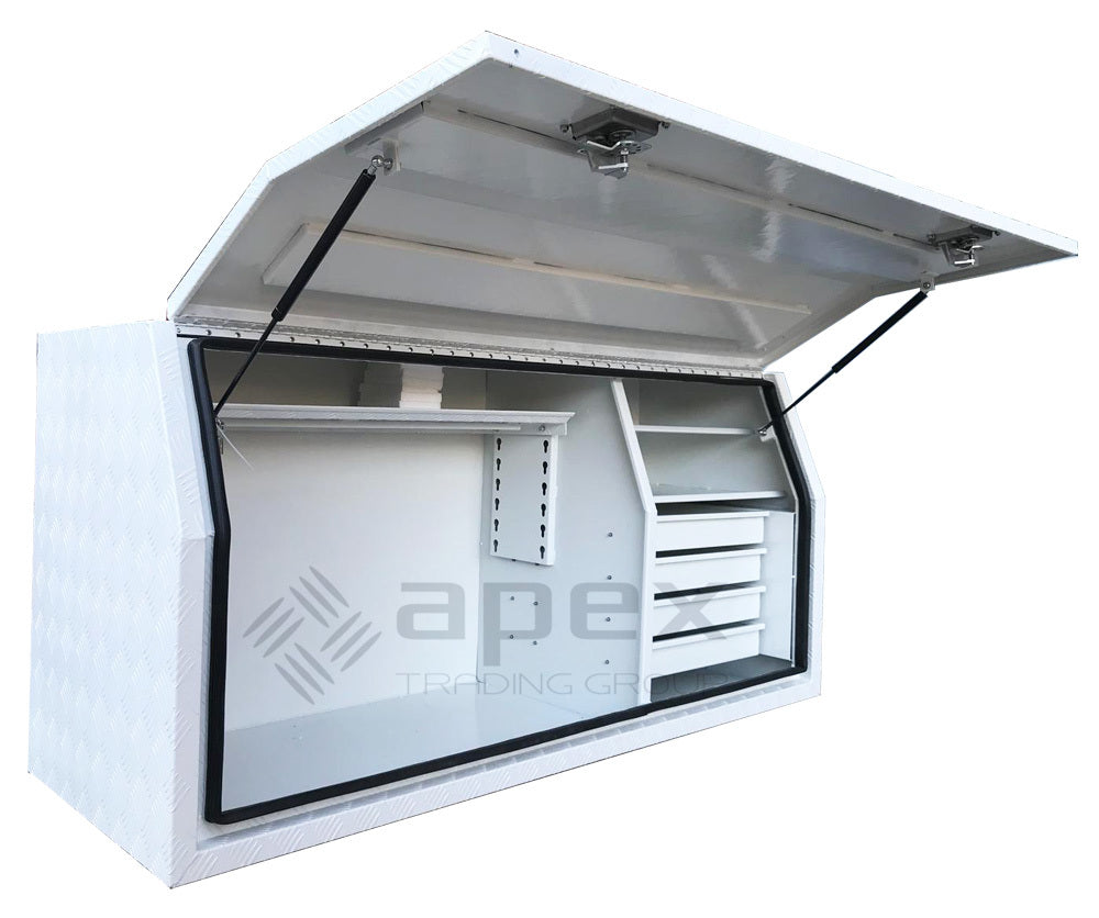 Aluminium Powder Coat Toolbox with Drawers 2068FDCPWL