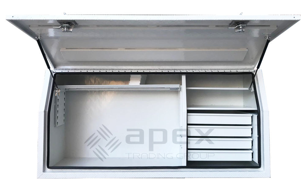 Aluminium Powder Coat Toolbox with Drawers 2068FDCPWL