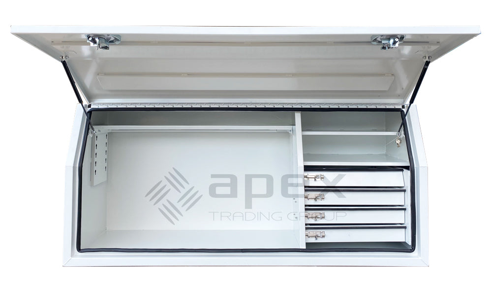 Aluminium Toolbox with Drawers White 2068FDFPWL