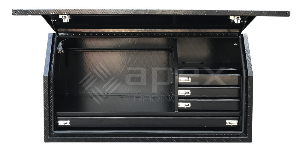 Aluminium Powder Coat Toolbox with Drawers 2068FDLDCPBL
