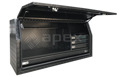 Aluminium Powder Coat Toolbox with Drawers 2068FDLDCPBL