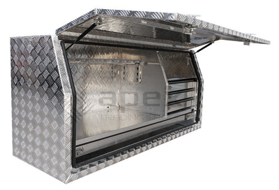 Aluminium Full Lid Toolbox with Drawers 2068FDLDL