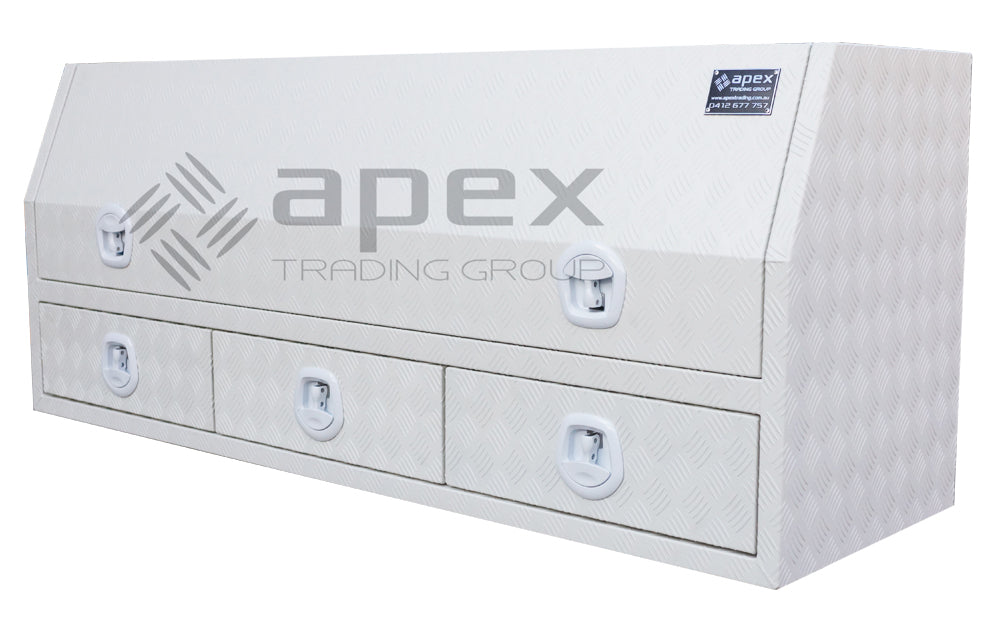 Aluminium Powder Coat Toolbox with Drawers 2068HDCPWL