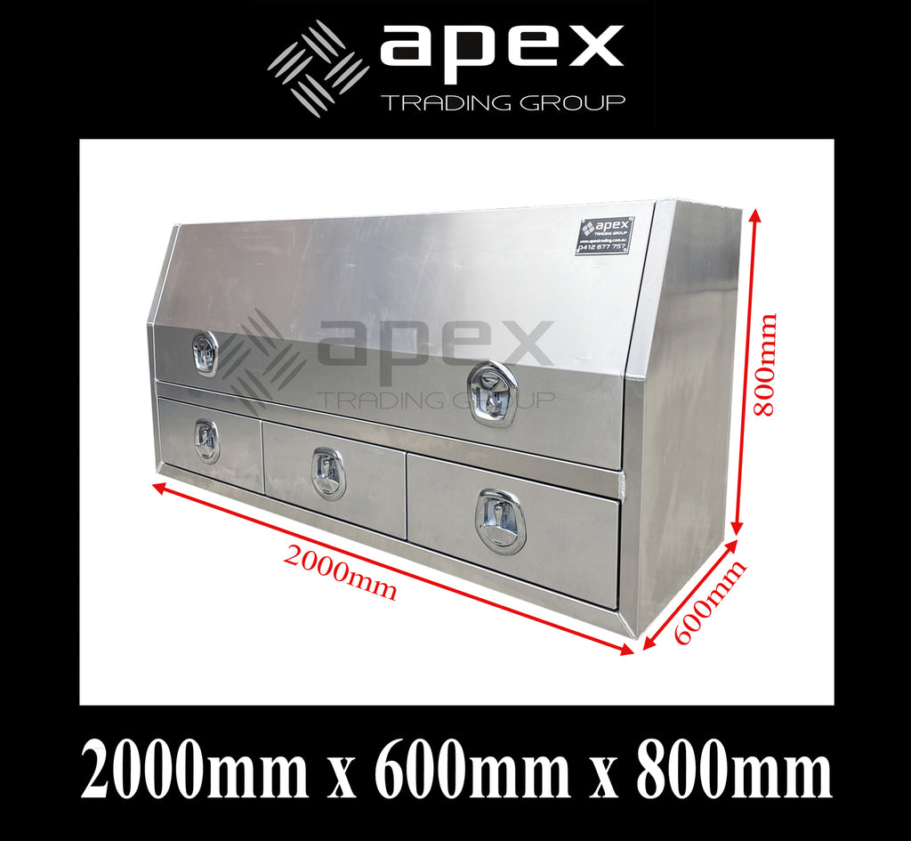 Aluminium Toolbox with External Drawers 2068HDFPL