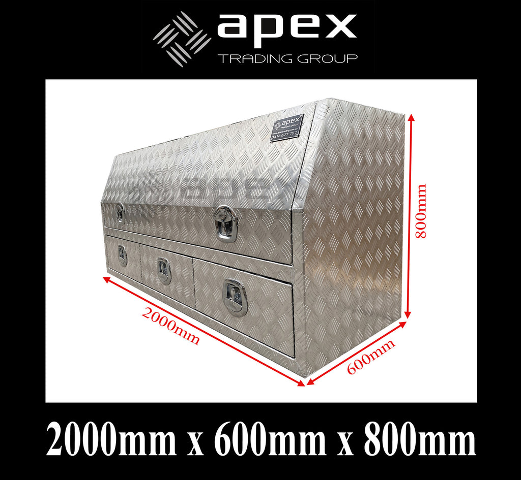 Aluminium Toolbox with External Drawers 2068HDL