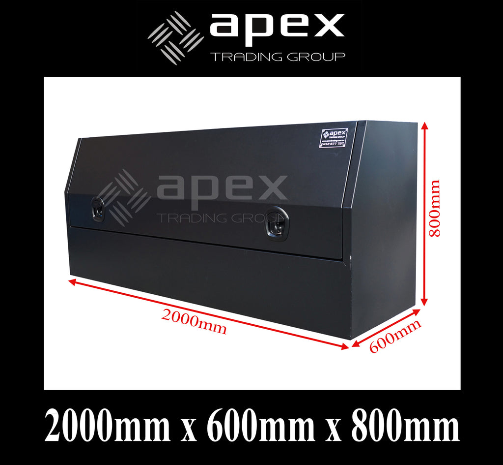 Aluminium Half Lid Toolbox Black Series 2068HFPBL