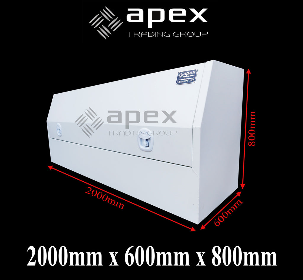 Aluminium Half Lid Toolbox White Series 2068HFPWL