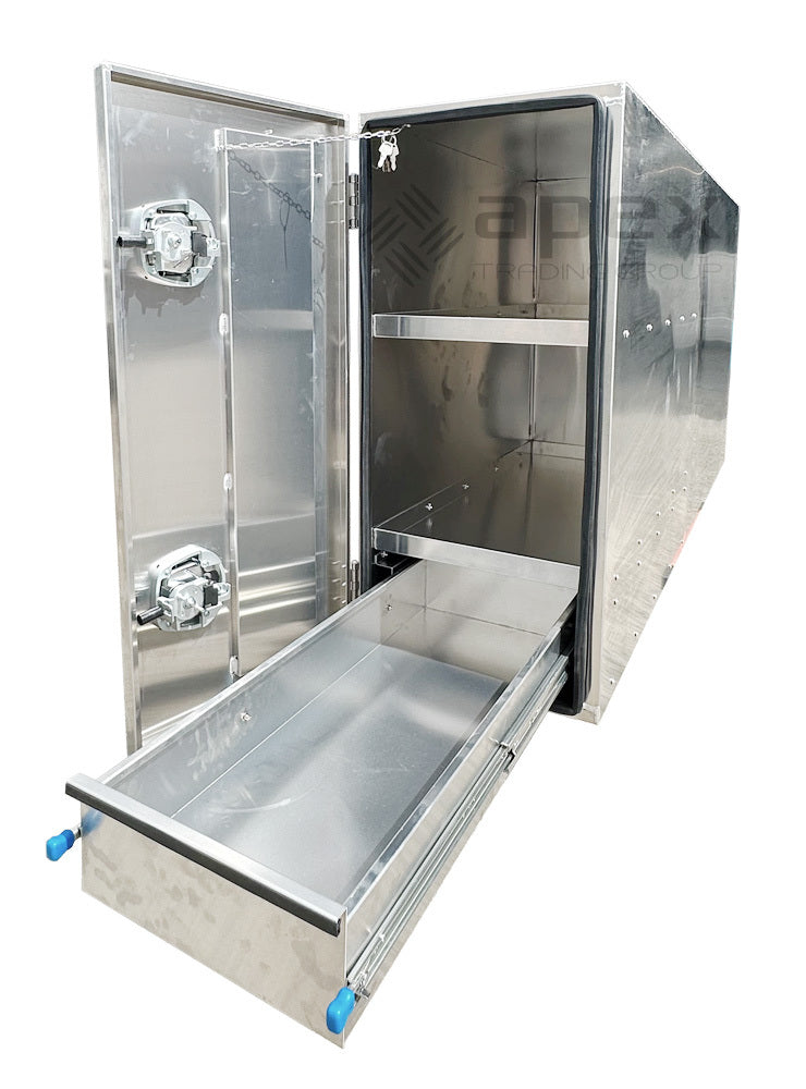 Aluminium Flat Plate Truck Box Toolbox 21451-2SDFPL
