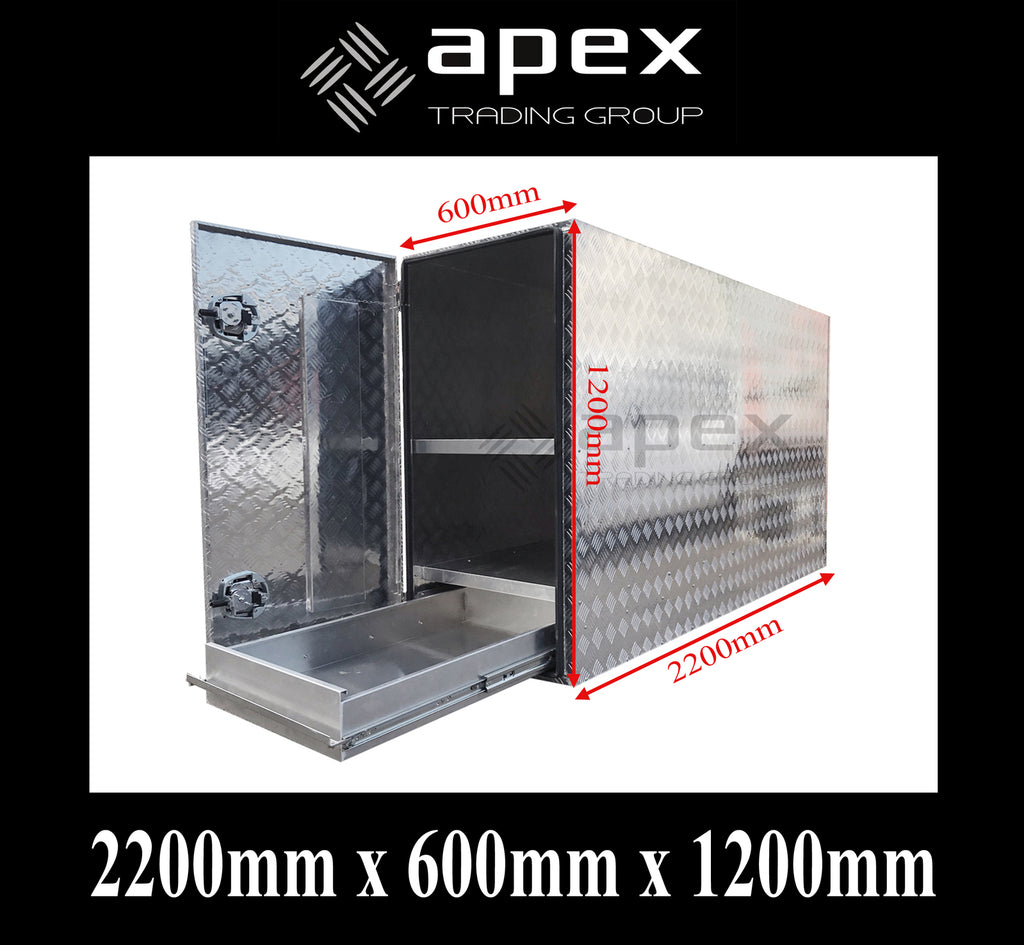 Aluminium Truck Box Toolbox 22612-2SDCPL