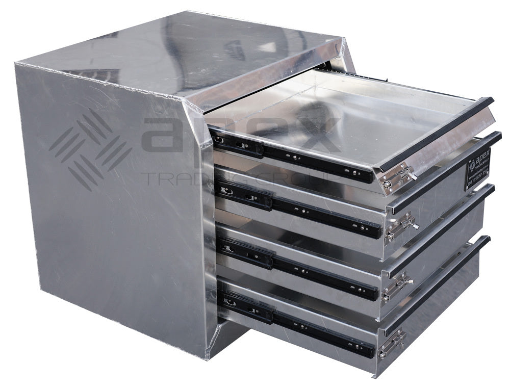 Aluminium Toolbox Drawers 656-4D