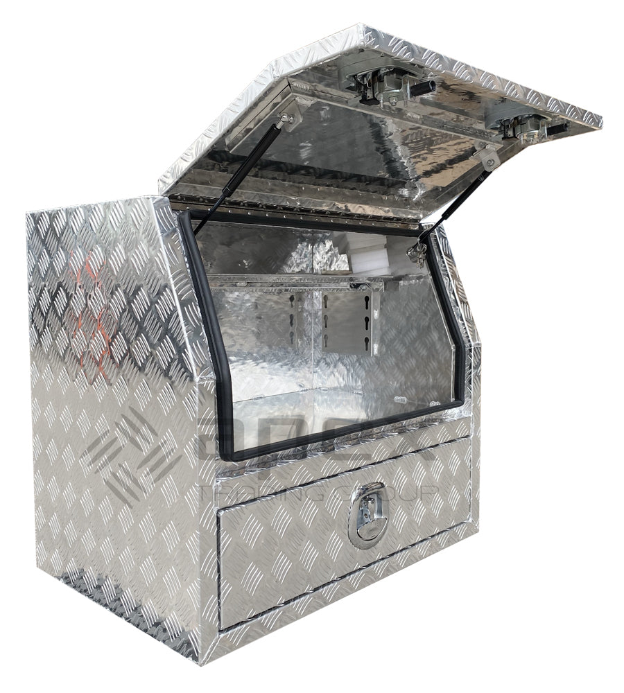 Aluminium Toolbox with Enclosed External Drawer 968HDL