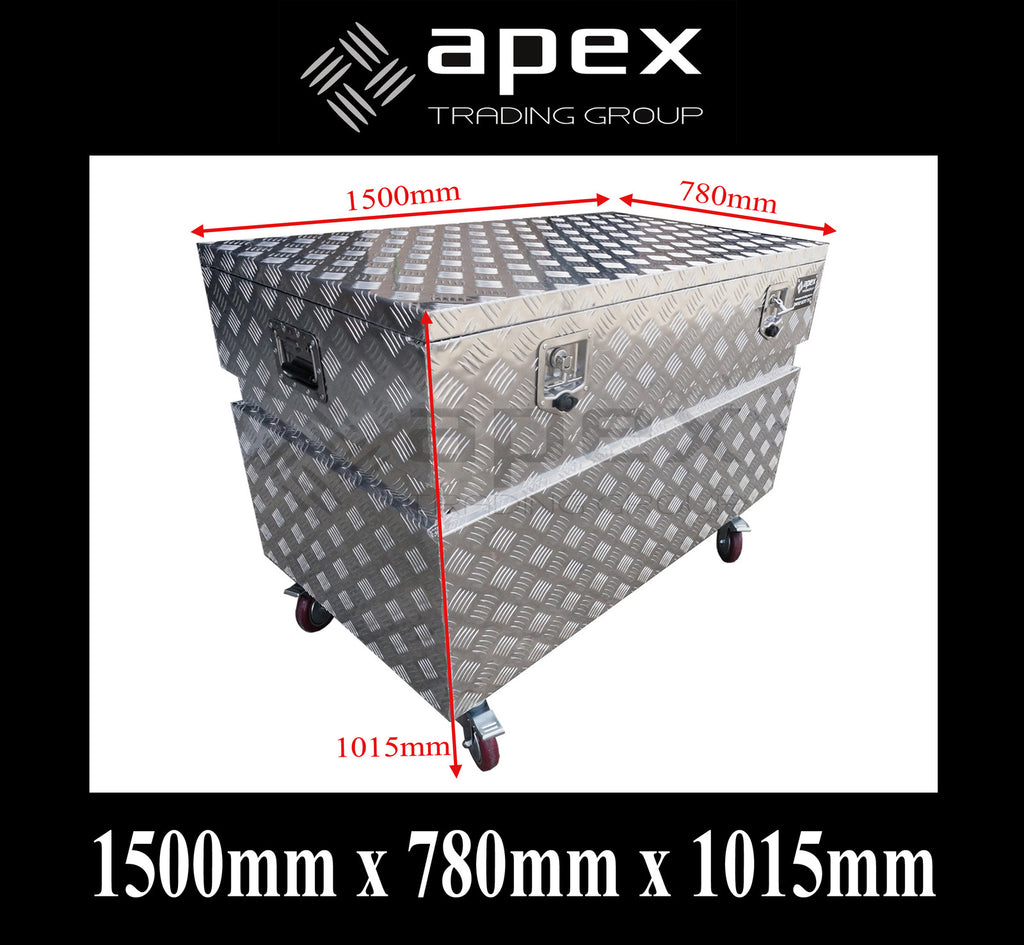 Aluminium Job Site Toolbox Large