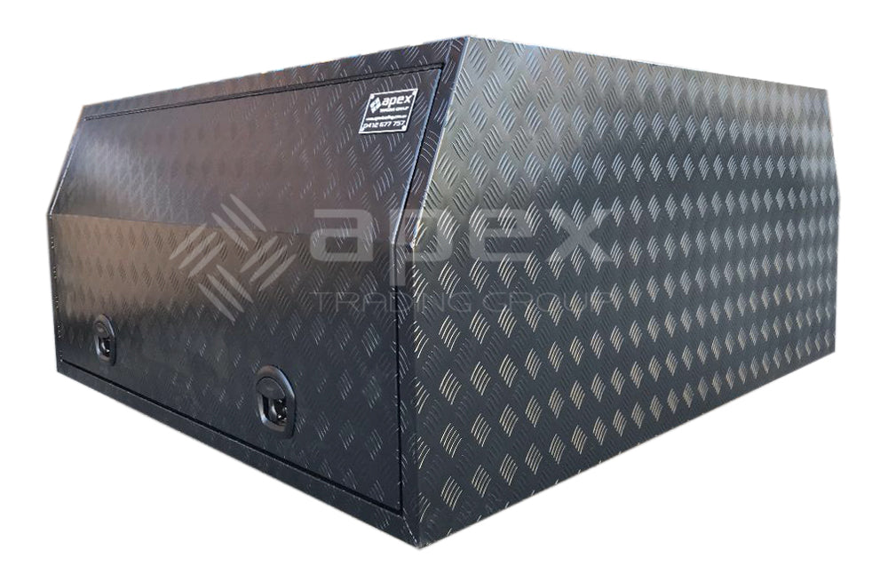 Black Aluminium Multi Lid Canopy Toolbox AC1600CPBL