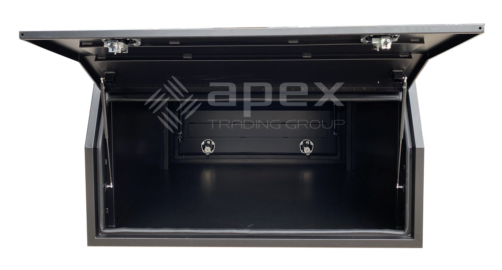 Black Aluminium Multi Lid Canopy Toolbox AC1600FPB