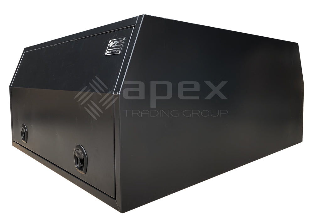 Black Aluminium Multi Lid Canopy Toolbox AC1600FPB