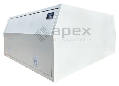White Aluminium Multi Lid Canopy Toolbox AC1600FPWL