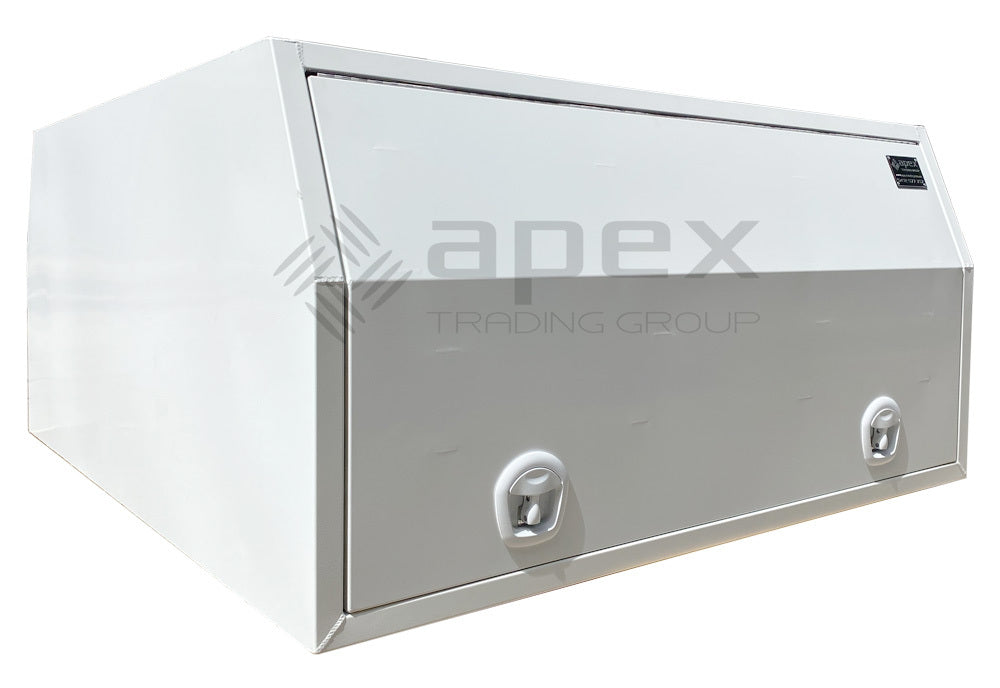 White Aluminium Multi Lid Canopy Toolbox AC1600FPWL