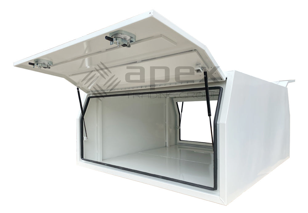 White Aluminium Multi Lid Canopy Toolbox AC1600FPWL