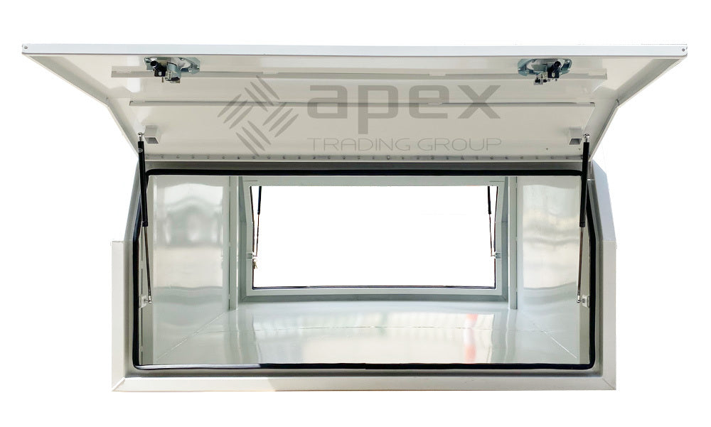 White Aluminium Multi Lid Canopy Toolbox AC1600FPWL