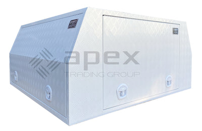White Aluminium Multi Lid Canopy Toolbox AC1800CPWL