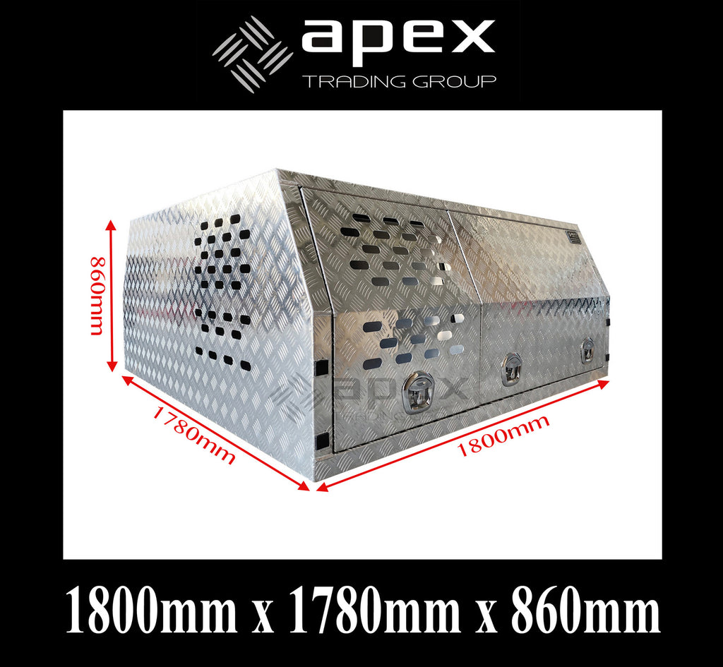 Aluminium Dog Cage Fridge Box Canopy Toolbox AC1800DTL