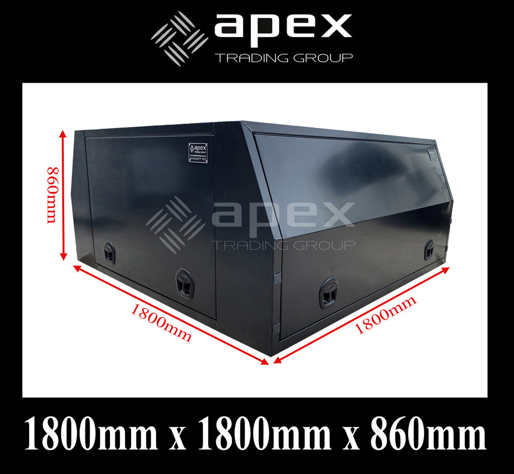 Aluminium Multi Lid Canopy Toolbox AC1800FPBJL