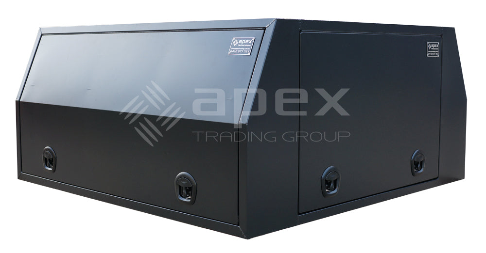 Black Aluminium Multi Lid Canopy Toolbox AC1800FPBL