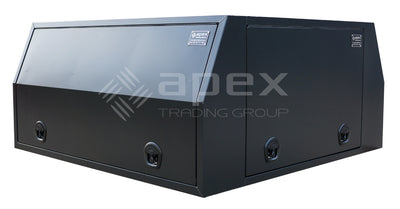 Black Aluminium Multi Lid Canopy Toolbox AC1800FPBL