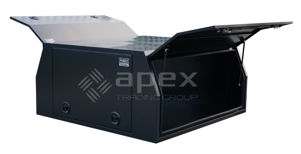 Black Aluminium Multi Lid Canopy Toolbox AC1800FPBL
