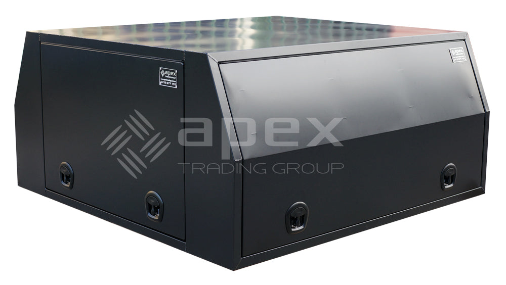 Black Aluminium Multi Lid Canopy Toolbox AC1800FPBL