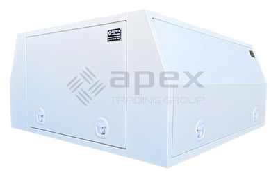 White Aluminium Multi Lid Canopy Toolbox AC1800FPWL